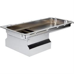 LS Engine Swap Conversion Low Profile Oil Pan, Chrome, 10 AN