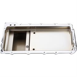 LS Engine Swap Conversion Low Profile Oil Pan, Chrome, 10 AN