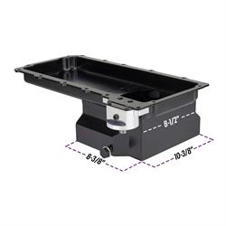 Turbo LS Swap Low Profile Oil Pan, AN 10 Turbo Drain, OEM Filter
