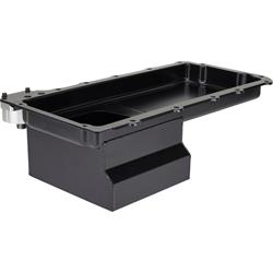 LS Swap Conversion Low Profile Oil Pan, OEM Filter Location Black