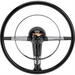Speedway 1955-56 Chevy 15 Inch Steering Wheel and Adapter Plate