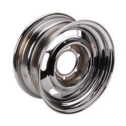 Speedway Steel GM-Style 15 Inch Rally Track Wheel, 5 on 5 Inch
