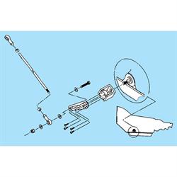 E-Z Column Shift Automatic Transmission Shifter Linkage Kit