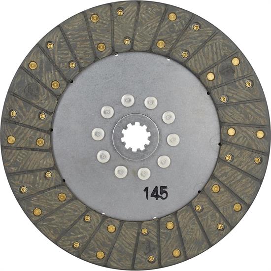 Ace Mfg. 10-1/2 In GM Organic Clutch Disc, Solid Hub, 1-1/8 10-Spline