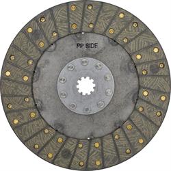 Ace Mfg. 10-1/2 In GM Organic Clutch Disc, Solid Hub, 1-1/8 10-Spline