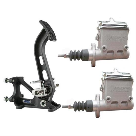 AFCO 6:1 Dual Floor Mount Brake Pedal/Master Cylinder Kit