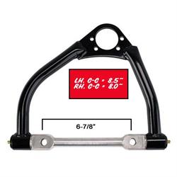 GM Metric Stock Car Racing Upper Control Arms, Aluminum Cross Shaft