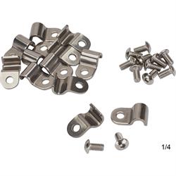 Stainless Steel Single Brake Line Tube Clamps, Bag/12