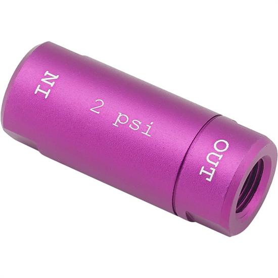 Speedway Disc Brake Residual Valve, 2 PSI, Purple