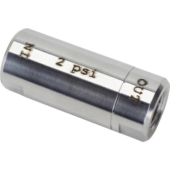Speedway Disc Brake Residual Valve, 2 PSI, Polished