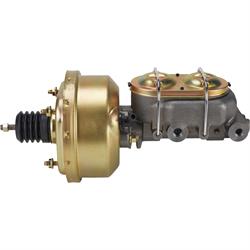 Single 7 Inch Brake Booster Master Cylinder Combo, 1-1/8 Inch Bore