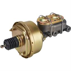 Single 7 Inch Brake Booster Master Cylinder Combo, 1-1/8 Inch Bore