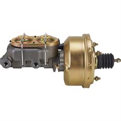 Single 7 Inch Brake Booster Master Cylinder Combo, 1-1/8 Inch Bore