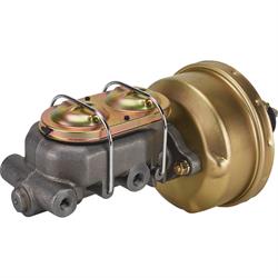 Single 7 Inch Brake Booster Master Cylinder Combo, 1-1/8 Inch Bore