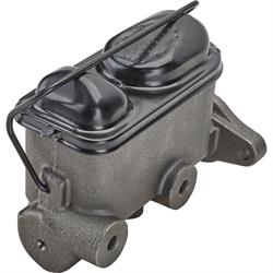 Speedway Dual Feed Brake Master Cylinder, 1 Inch Bore, Disc/Drum