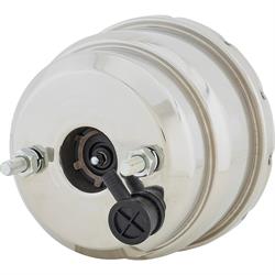 Speedway Dual Diaphragm Power Brake Booster, 7 Inch, Stainless Steel