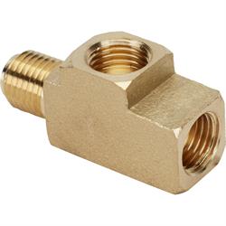 Brass Brake Tee Fitting, 3/8-24 IFF/IFM