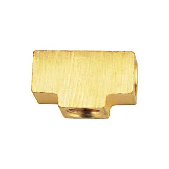 3/8 Inch-24 IFF Each Port, Plain Adapter Tee