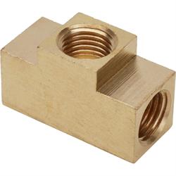 3/8 Inch-24 IFF Each Port, Plain Adapter Tee
