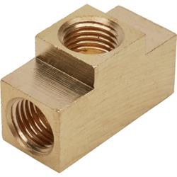 3/8 Inch-24 IFF Each Port, Plain Adapter Tee