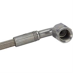 Stainless 15 Inch Brake Line with 90 Degree End