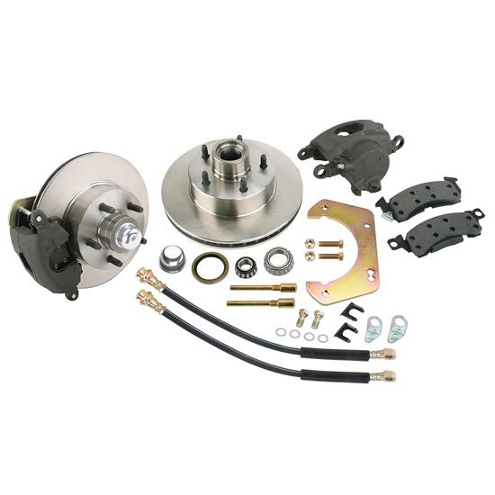 Front Disc Brake Kit, GM Mid-size to 1949-54 Chevy Spindle, 5 on 4-1/2