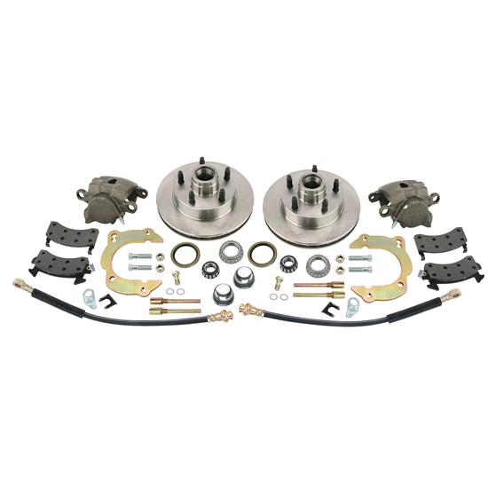Front Disc Brake Kit GM Metric/Mustang II to 1949-54 Chevy, 5 on 4-1/2