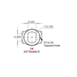 Sweet Mfg U-Joint, 1 In DD to 3/4 DD, IDIDIT/Flaming River Column