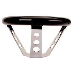 Speedway Classic 9-3/4 Inch Black Steering Wheel w/ Holes