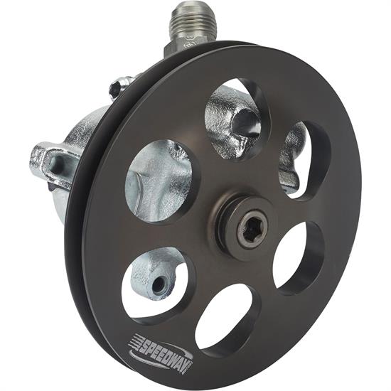 Speedway Steel Power Steering Pump with Pulley