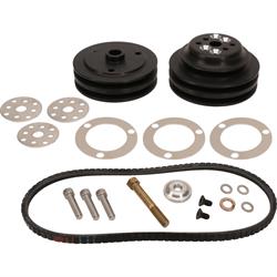 Speedway Motors 602 GM Crate Short Water Pump V-Belt Drive Kit