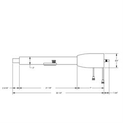 Standard GM 5-Position Tilt Steering Column, 30 Inch Long, Chrome