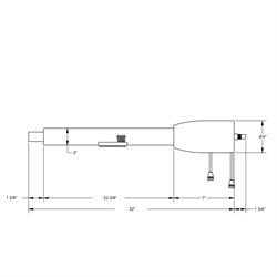Standard GM 5-Position Tilt Steering Column, 32 Inch Long, Plain