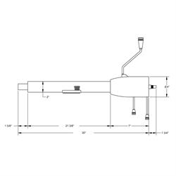Standard GM 5-Position Tilt Steering Column, 30In, Column Shift, Plain