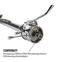 Standard GM 5-Position Tilt Steering Column, 30 In, Column Shift