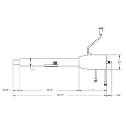 Standard GM 5-Position Tilt Steering Column, 32In, Column Shift, Plain