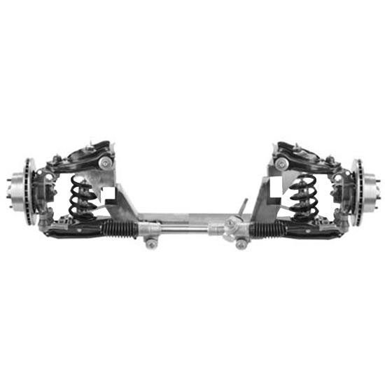 Mustang II IFS, Stock Control Arms, Springs, and Shocks, Dropped Spindles