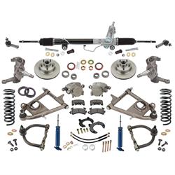 Mustang II IFS, Std. Tubular Control Arms, Stock Springs, Dropped Spindles