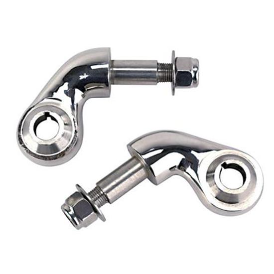 Speedway Forged Steel Lower Shock Mounts for Front Solid Axle, Chrome