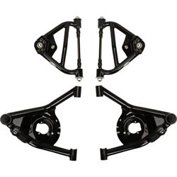 1970-81 Camaro Upper and Lower Tubular Control Arms, Black, Set