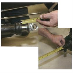 Custom Length Streetrod Steel Driveshaft Assembly, 3 Inch O.D.