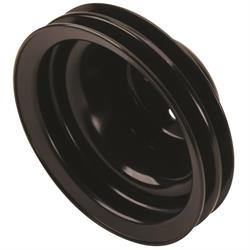 Black Upper Double Groove Water Pump Pulley, Chevy V8