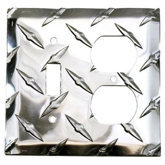 Diamond Plate Switch-Outlet Cover Plate