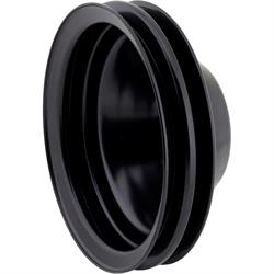 Double Groove S/B Chevy Long Water Pump Pulley, Black