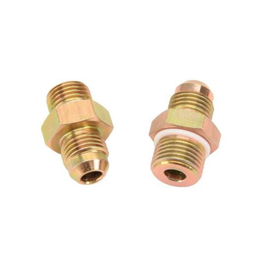 T-Bird Power Steering Rack and Pinion Fittings, Steel, -6 AN
