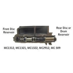 Universal Cast Iron Master Cylinder, 1 Inch Bore