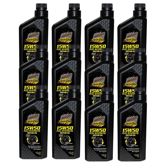 Champion Racing 4309H Full Synthetic Engine Oil, 15W50, 12/1 Qt
