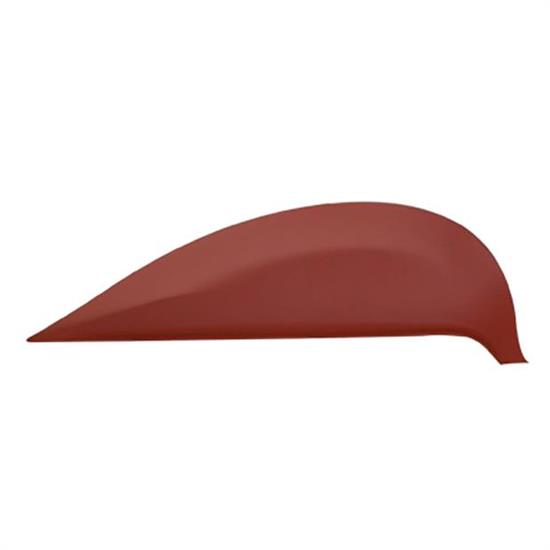 Die-Stamped Steel Fender Skirt, 1958 Chevy, Orange