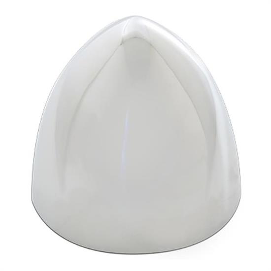 Chrome Plated Bolt-On Bullet Cap, 3 x 2-3/4 Inch