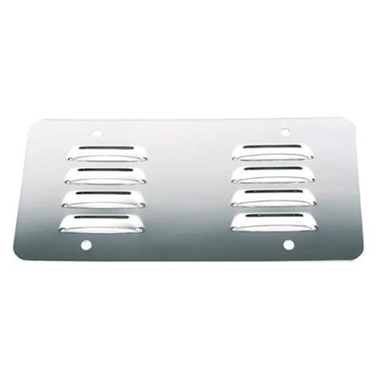 Louvered Stainless License Plate Back